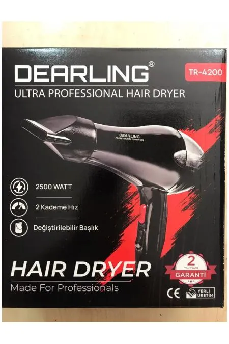 Dearling Professional Tr- 4200 Saç Kurutma Fön Makinesi Dearling Professional Tr- 4200 Saç Kurutma Fön Makinesi