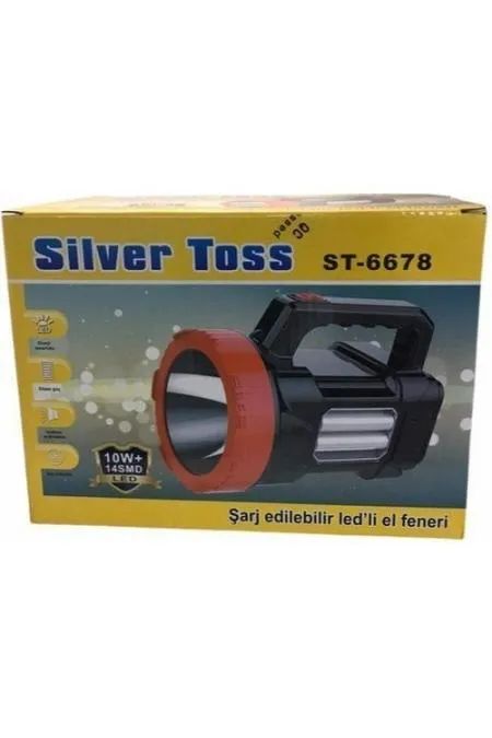 Silver Toss St-6678 Projektör El Feneri Şarjlı 10 Watt Silver Toss St-6678 Projektör El Feneri Şarjlı 10 Watt