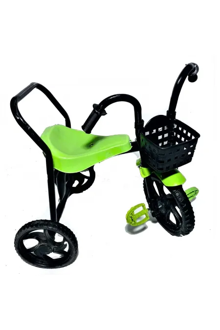 3 Tekerlekli Çocuk Bisiklet Sepetli Koltuk Çamurluk Yeşil 3 Tekerlekli Çocuk Bisiklet Sepetli Koltuk Çamurluk Yeşil