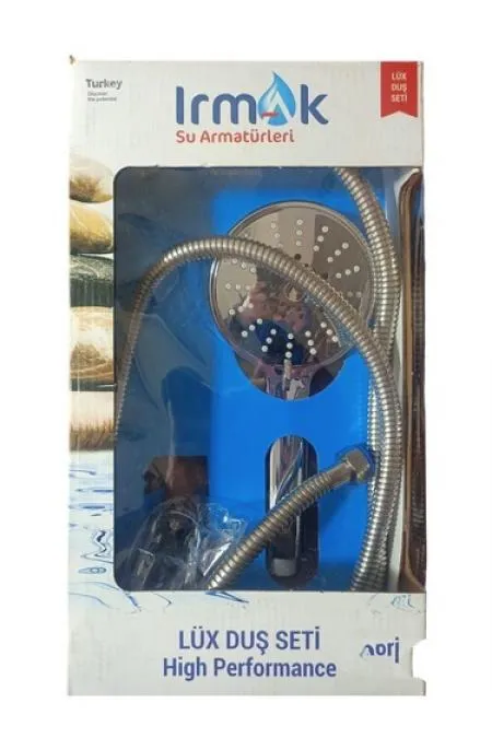 Irmak Mega Krom Başlıklı Fonksiyonlu 150 Cm Hortumlu Duş Takımı Irmak Mega Krom Başlıklı Fonksiyonlu 150 Cm Hortumlu Duş Takımı