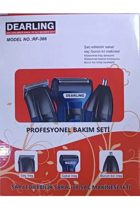 Dearling RF-366 3 In 1 Şarjlı Saç Sakal Tıraş Makinası Dearling RF-366 3 In 1 Şarjlı Saç Sakal Tıraş Makinası