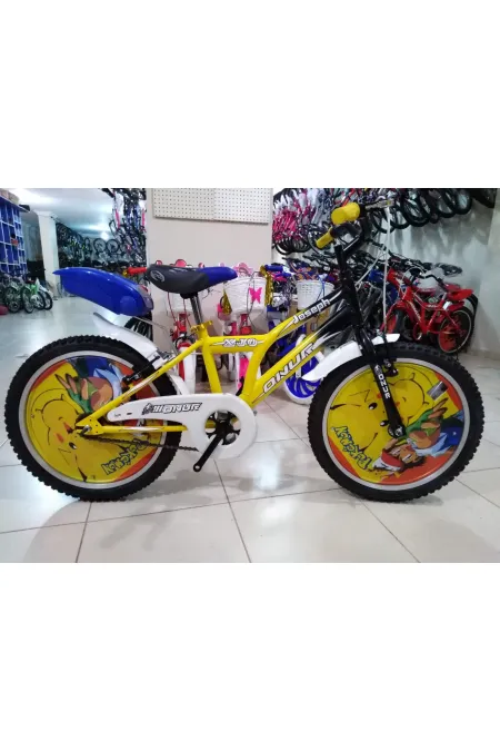 20 Jant Çocuk Bisikleti Onur Siyah Sarı Aksesuarlı