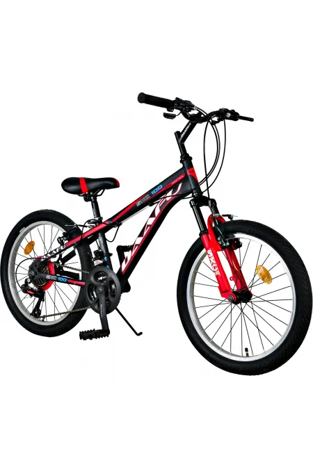 Daafu Sxc100 20 Jant Bisiklet Vitesli V-brek Tek Amortisörlü Siyah Kırmızı