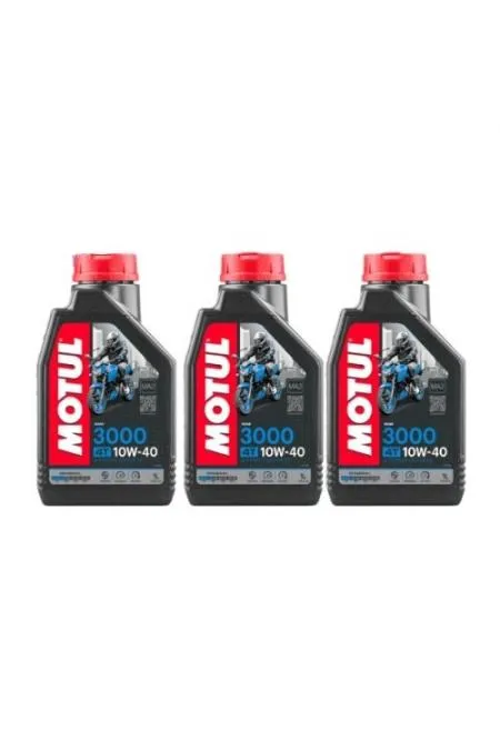 Motul 3000 10W40 4T 1 Lt 4 Zamanlı Motosiklet Motor Yağı (3 Adet) Motul 3000 10W40 4T 1 Lt 4 Zamanlı Motosiklet Motor Yağı (3 Adet)